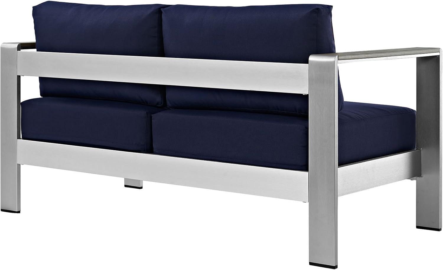 Modway Shore Aluminum Outdoor Patio Loveseat