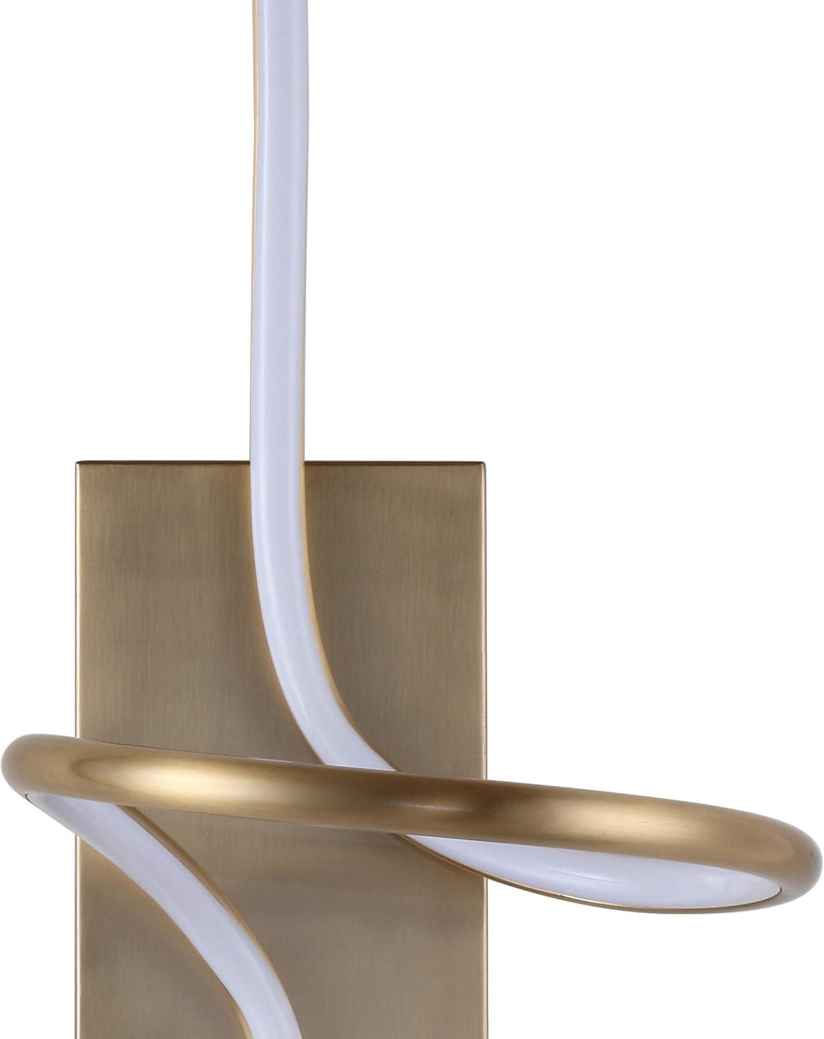 Sketch Minimalist Glam 23.5" Gold Integrated LED Vanity Sconce