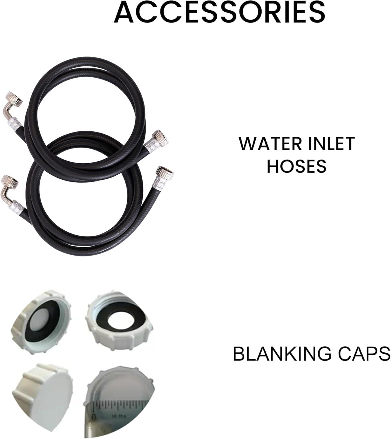 Equator Advanced Appliances All-in-one Washer Dryer Ventless FULLY BUILTIN 0-CLEARANCE 1.62cf/15lbs 110V 1400RPM with Pedestal EZ 4700 C + PDL 4455 Black