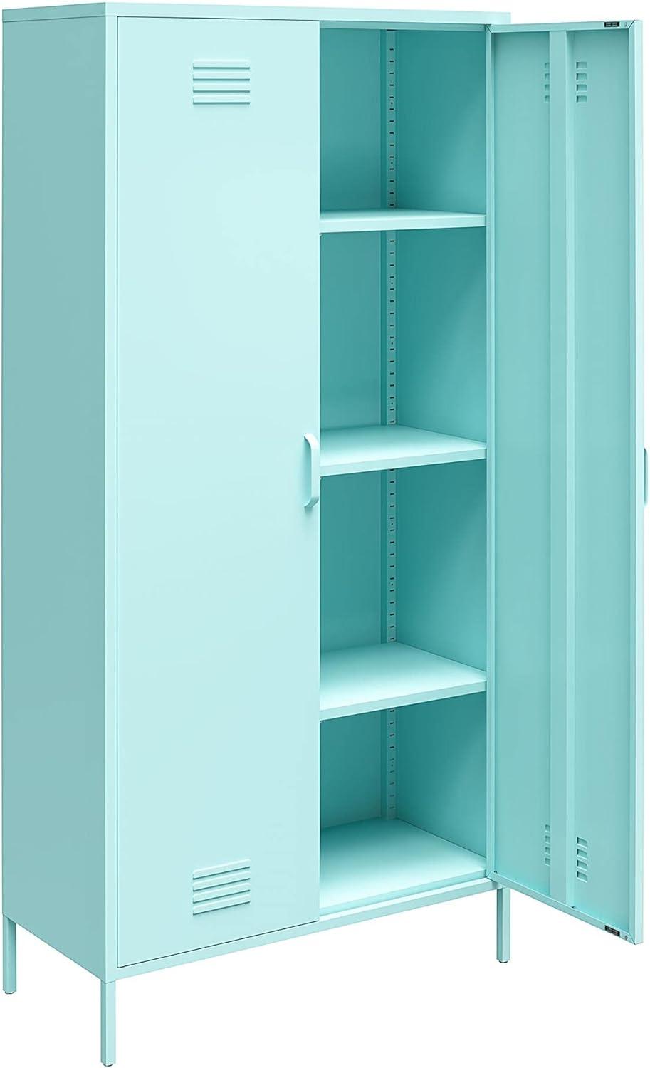 Cache 2 Door Tall Metal Locker Style Storage Cabinet