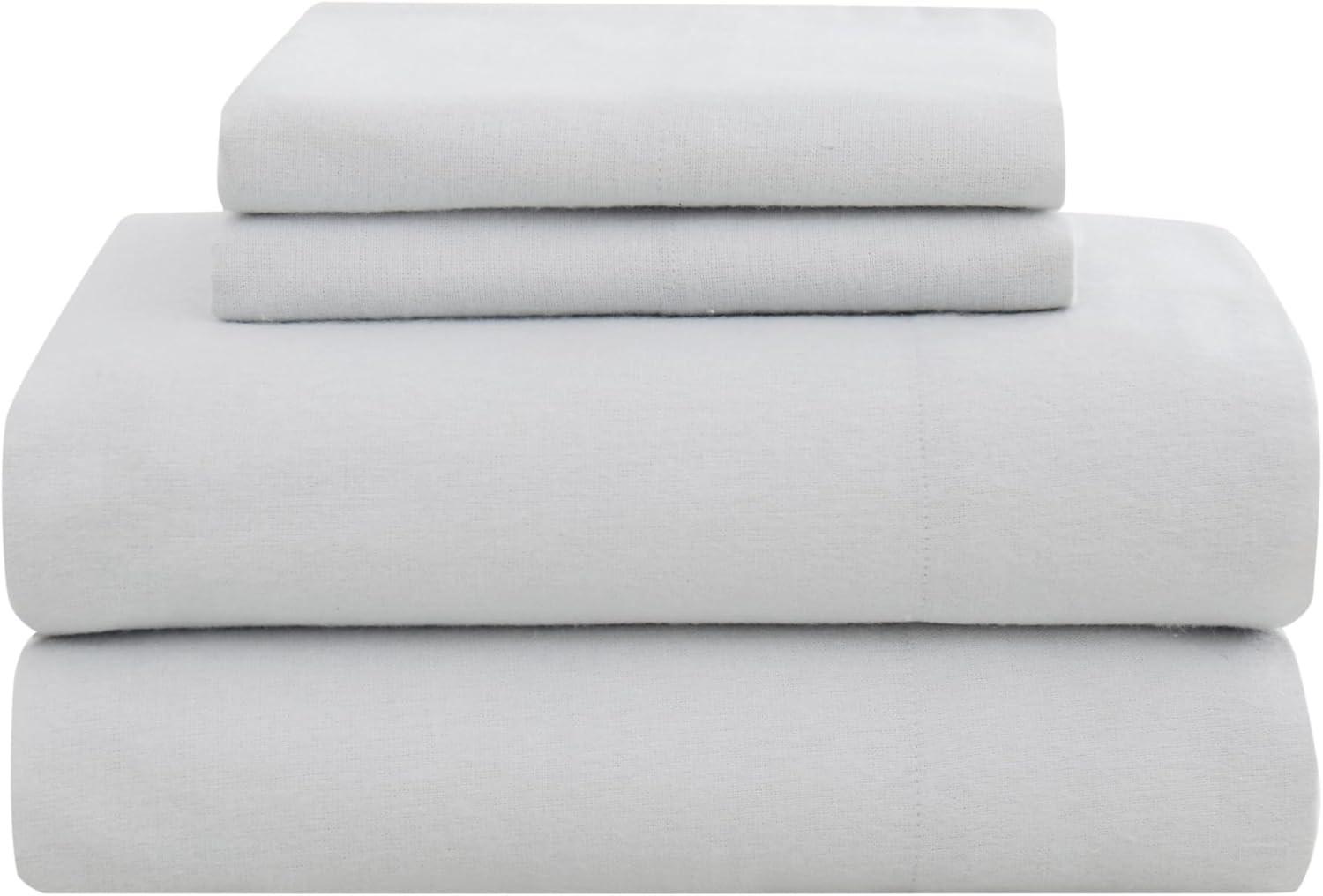 Truly Soft Solid Grey Flannel Sheet Set