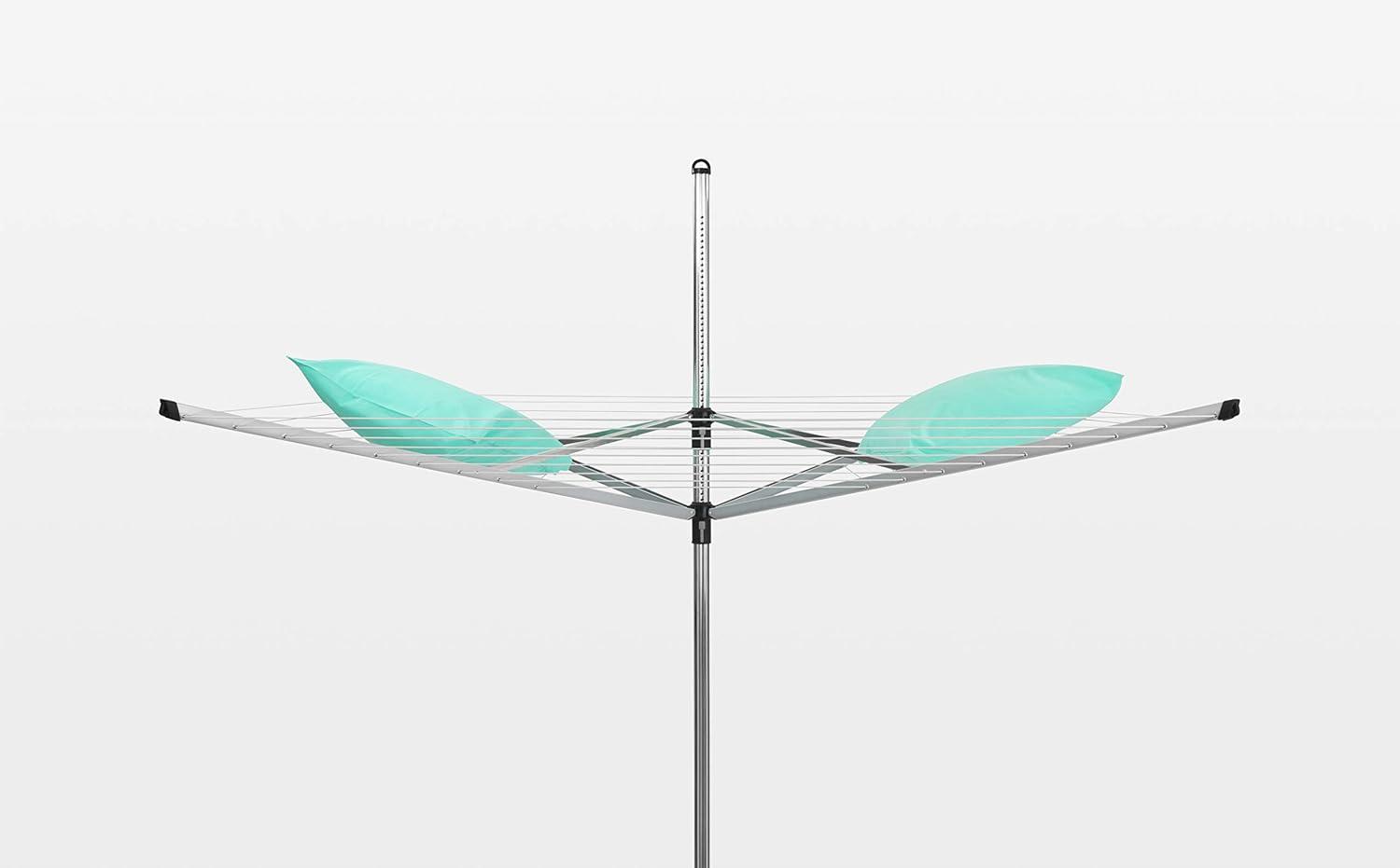 Brabantia Brabantia Lift-O-Matic Outdoor Clothesline (164 Feet), with Metal Ground Spike and Protective Cover