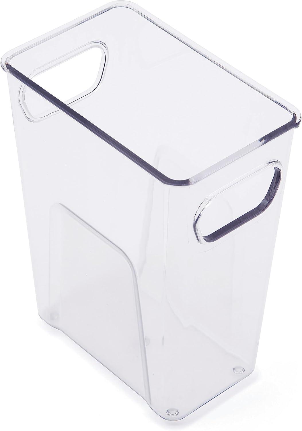 Copco Mini Tall Storage Bin, Clear, 5.5 x 3.5 x 7 Inch