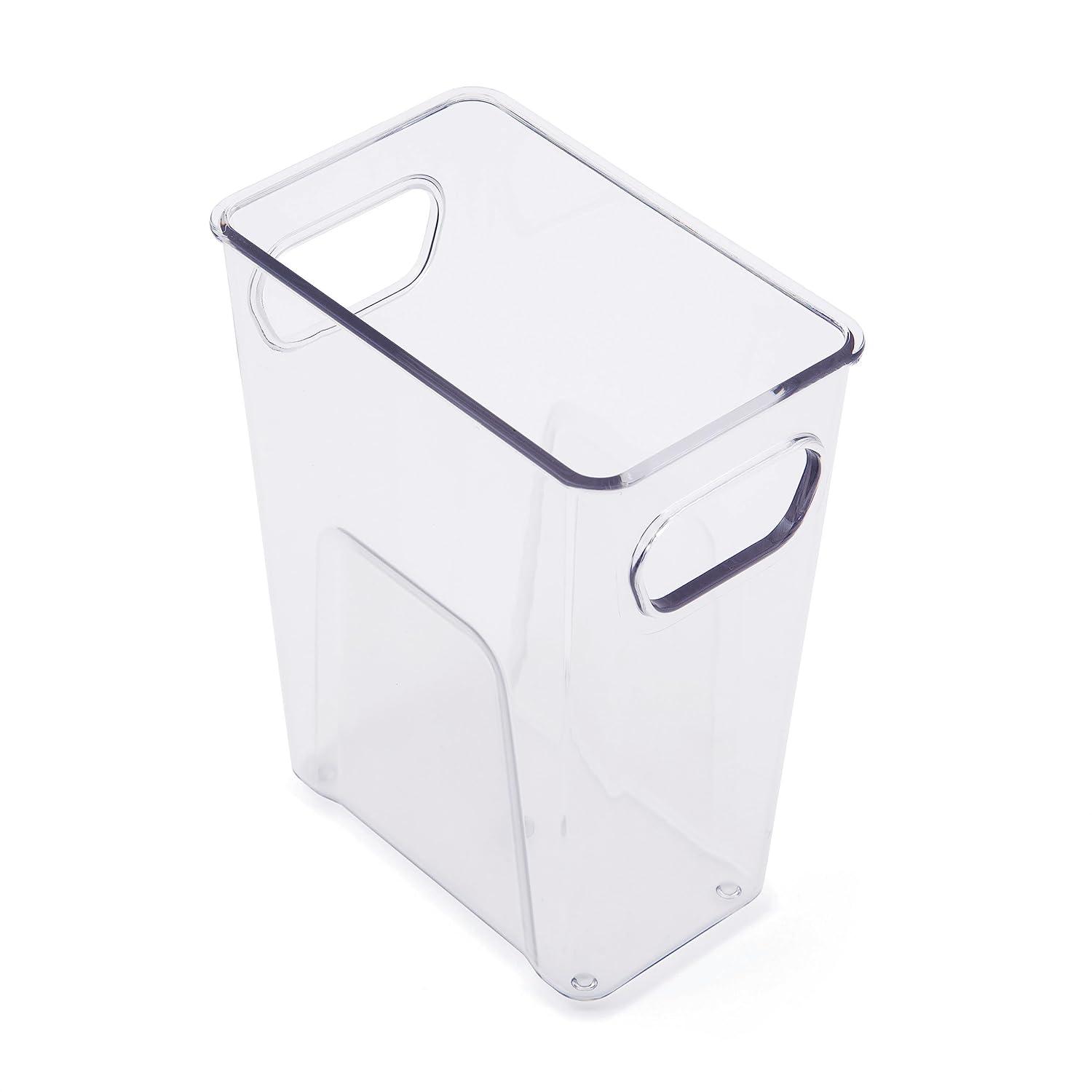Copco Mini Tall Storage Bin, Clear, 5.5 x 3.5 x 7 Inch