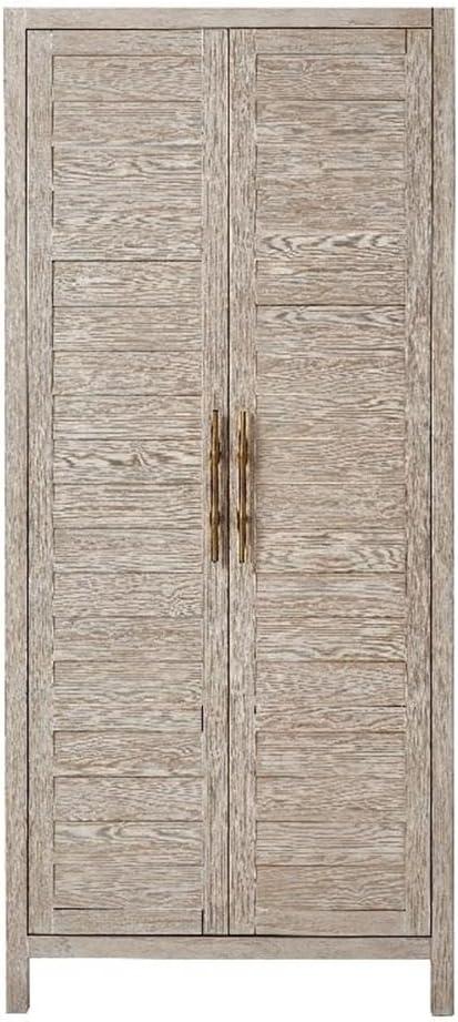 Coastal Living Getaway Utility Cabinet in Weathered White Oak