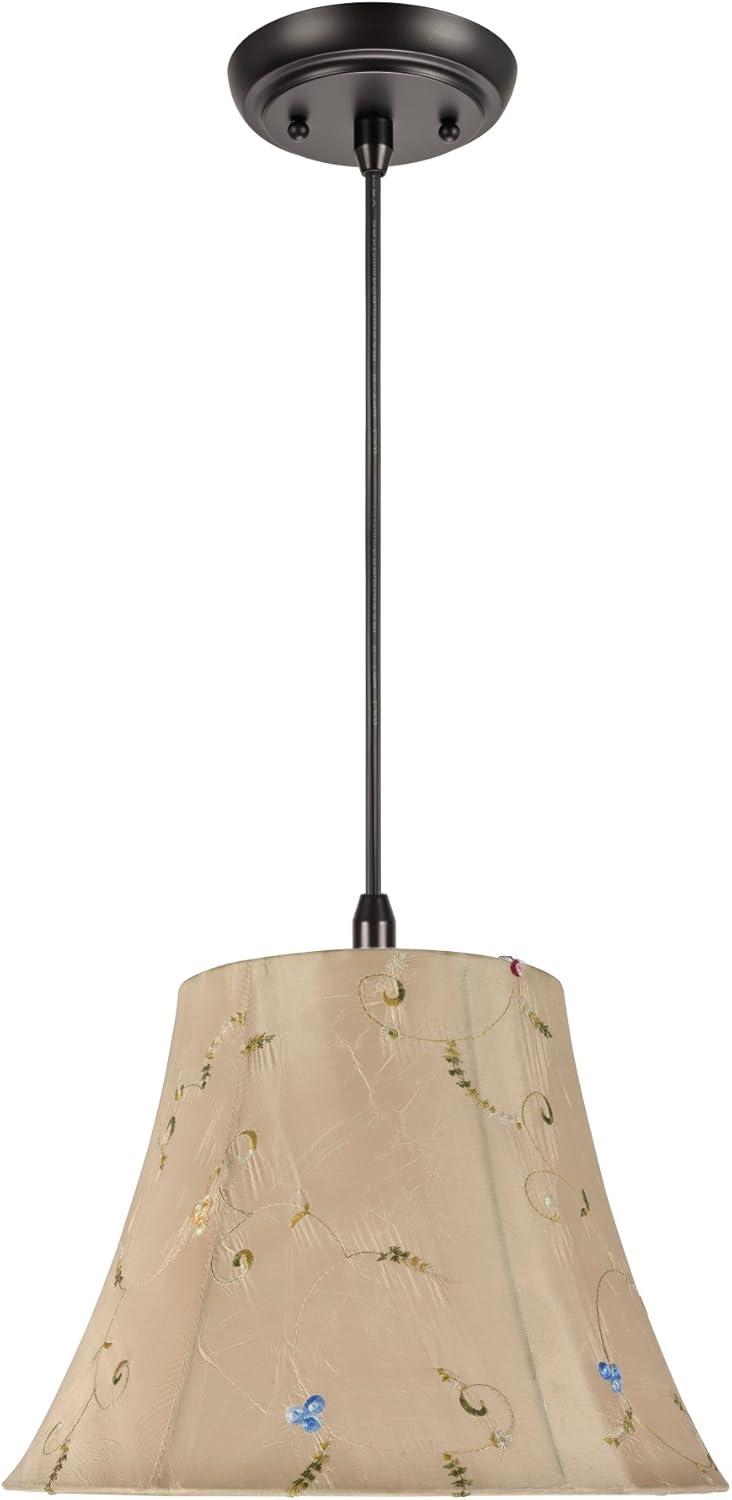 Aspen Creative Pumpkin Gold 70018 One-Light Pendant with Bell Shaped (Spider) Shade, 7 x 13 x 9 1/2