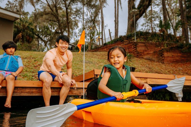 Pelican - Solo - Sit-on-top Kayak- For Kids Kayak - Paddle Included - 6 ft Mango