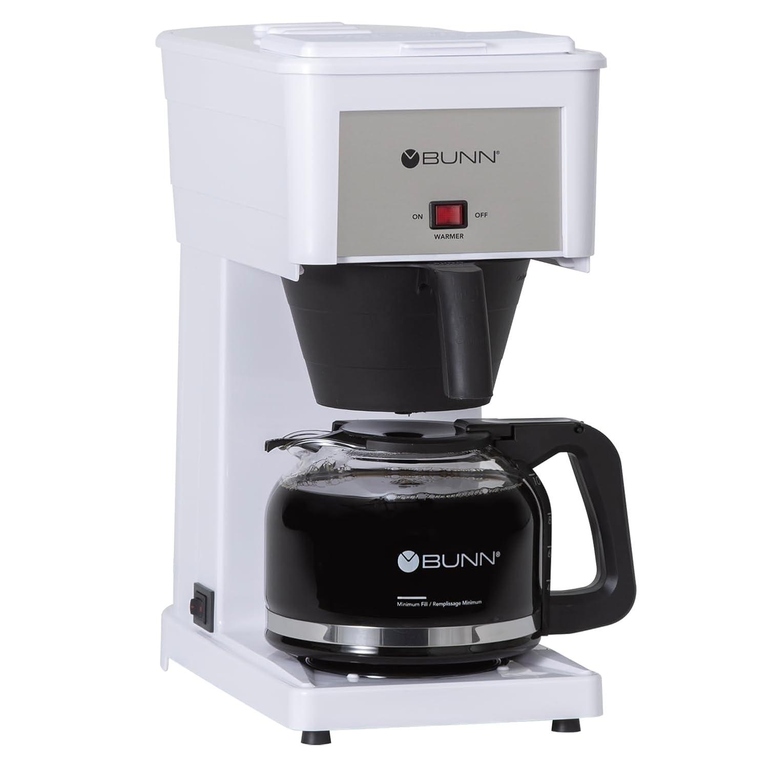 BUNN GRW Speed Brew Classic 10 Cup Coffee Maker, White