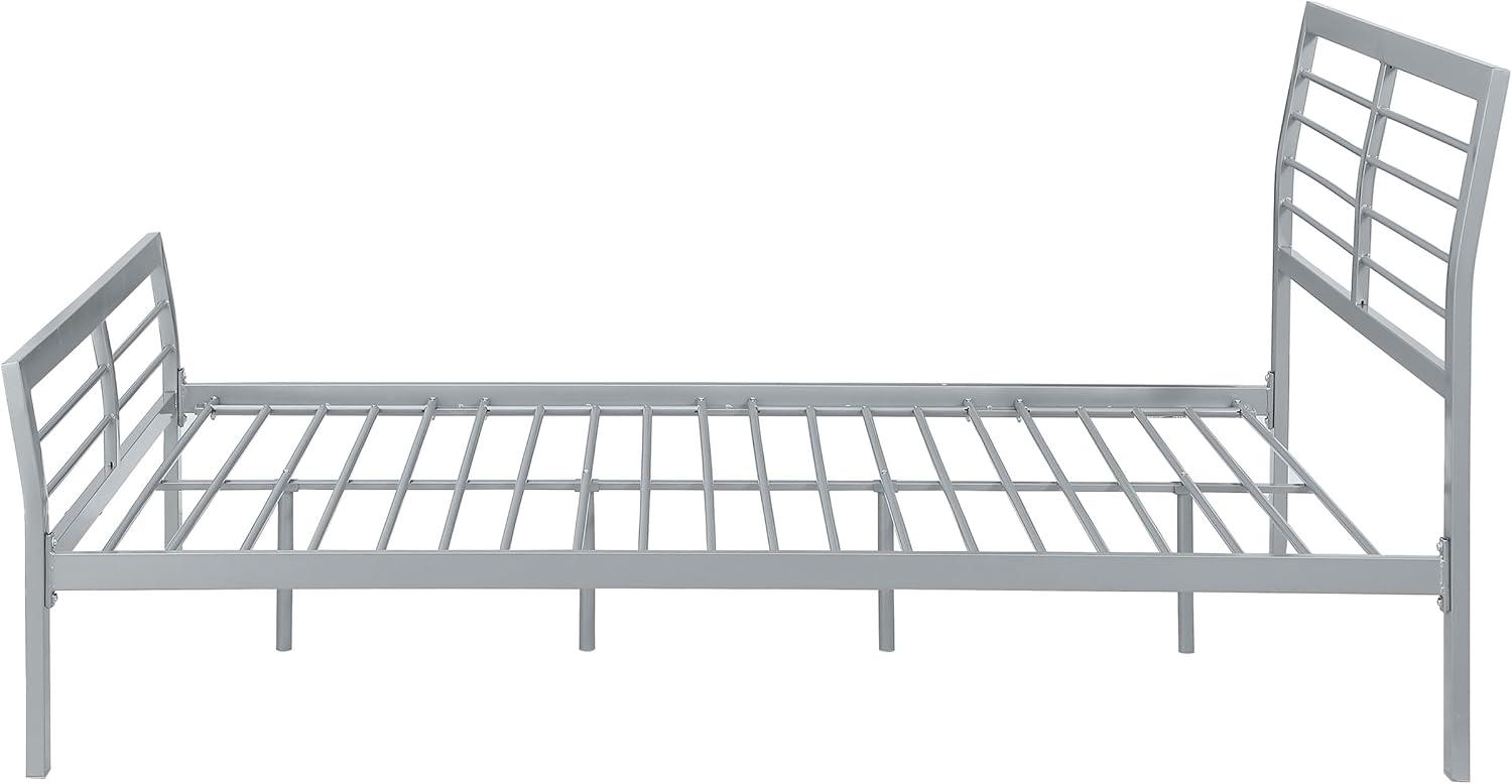 Cooper Twin Metal Bed Silver