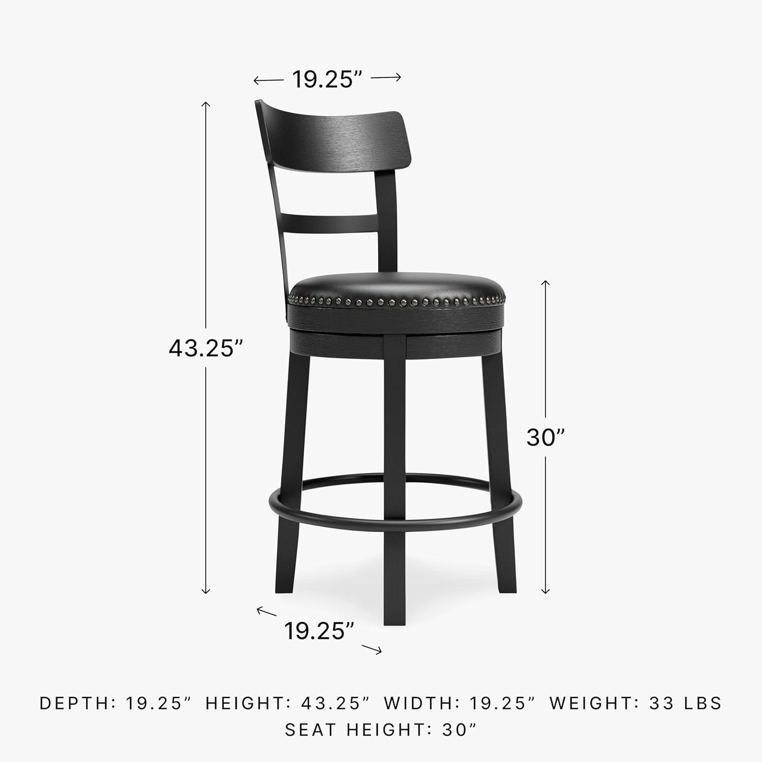 August Grove® Daiah Swivel Upholstered Counter Stool with Solid Wood Frame