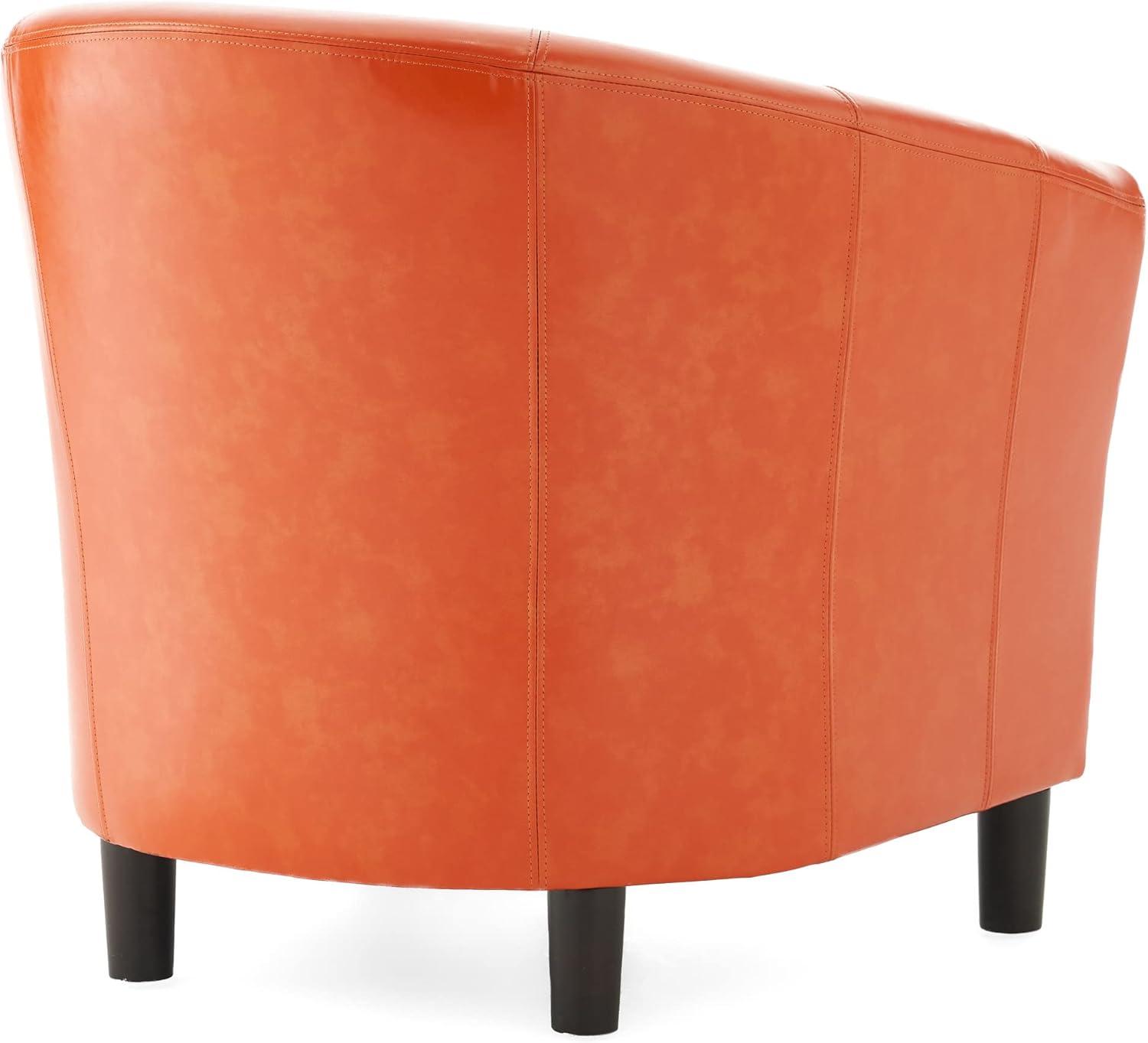 Napoli Club Chair Orange - Christopher Knight Home