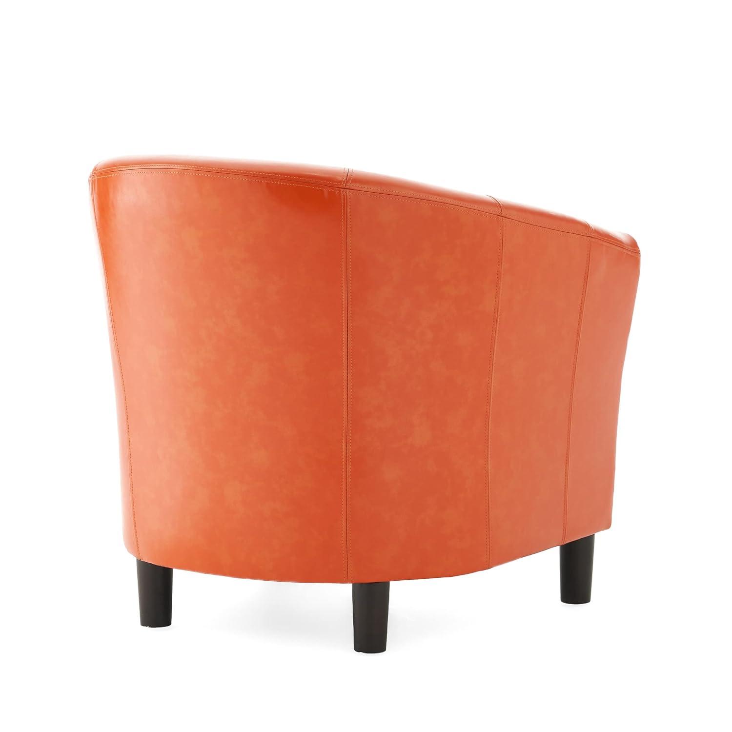 Napoli Club Chair Orange - Christopher Knight Home
