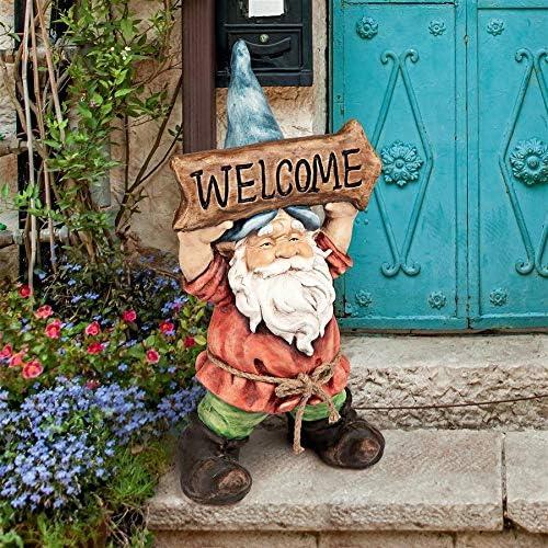 Welcoming Willie Garden Gnome Statue