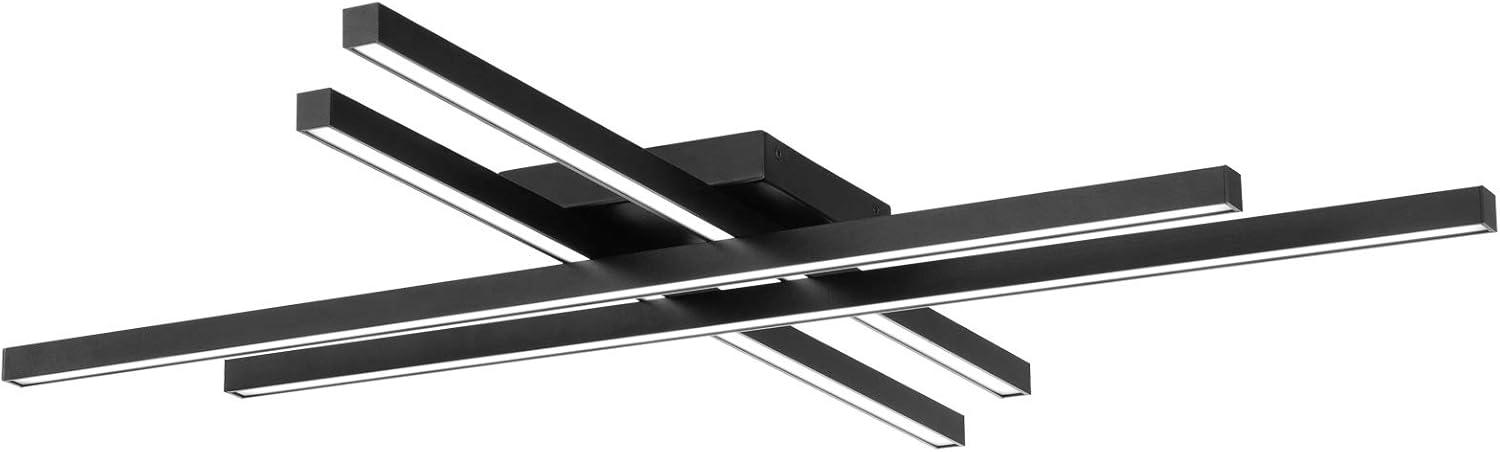 WAC Lighting Parallax 32" LED 3-CCT 3000K Modern Aluminum Flush Mount in Black