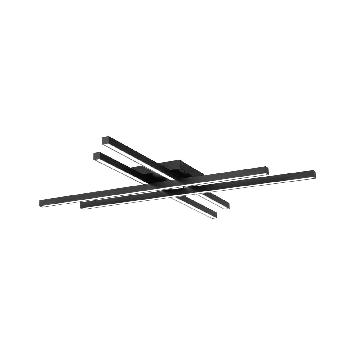 WAC Lighting Parallax 32" LED 3-CCT 3000K Modern Aluminum Flush Mount in Black
