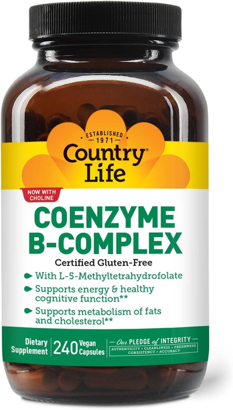 Country Life Coenzyme B-Complex 240 Vegan Caps