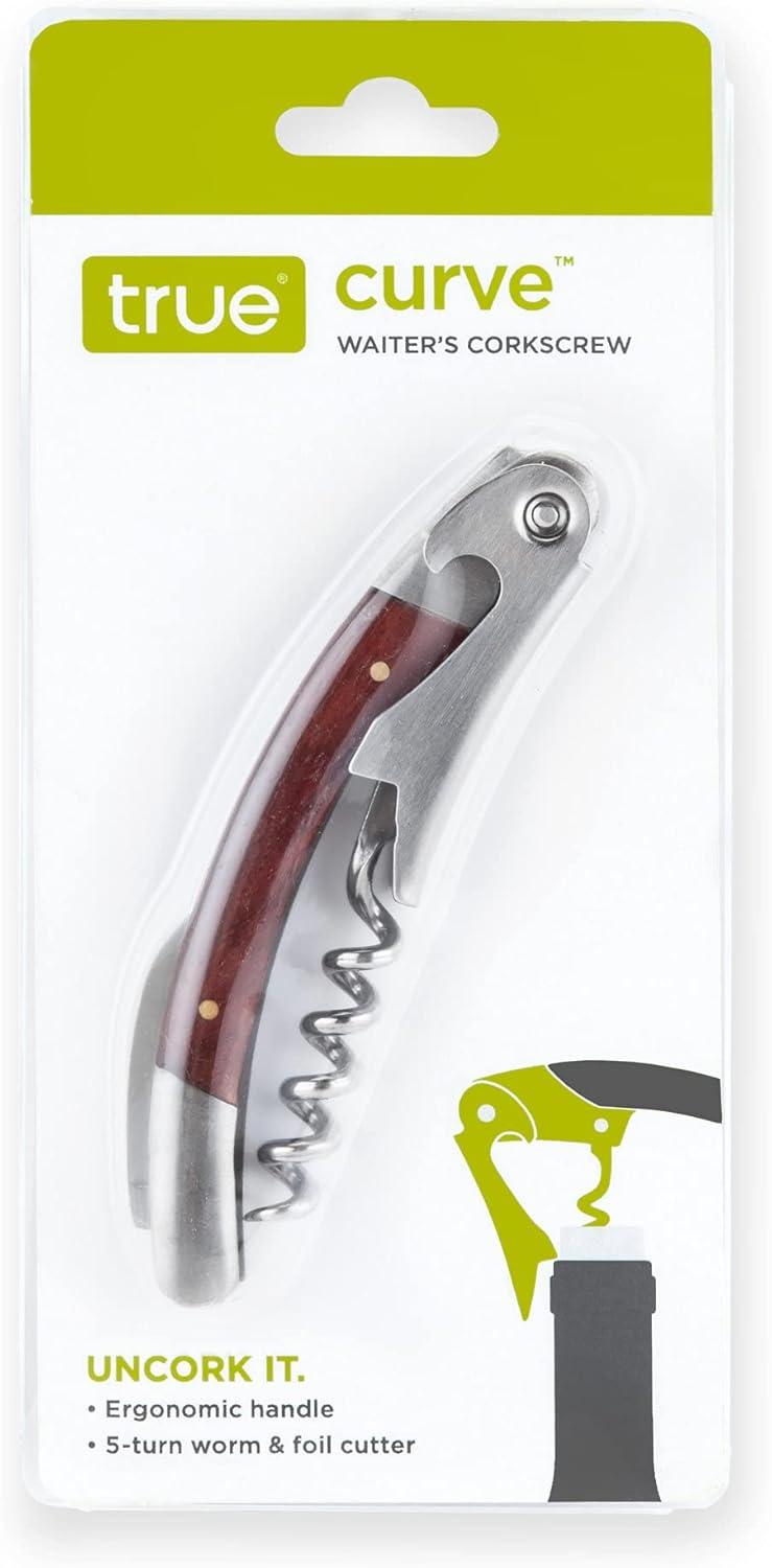 True Curve™: Waiter's Corkscrew, Brown Finish