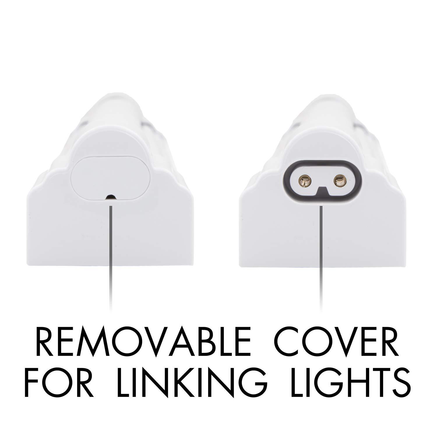 Maxxima 18 inch LED Under Cabinet Light 900 Lumens Warm White 3000K White On Off Switch Plug in