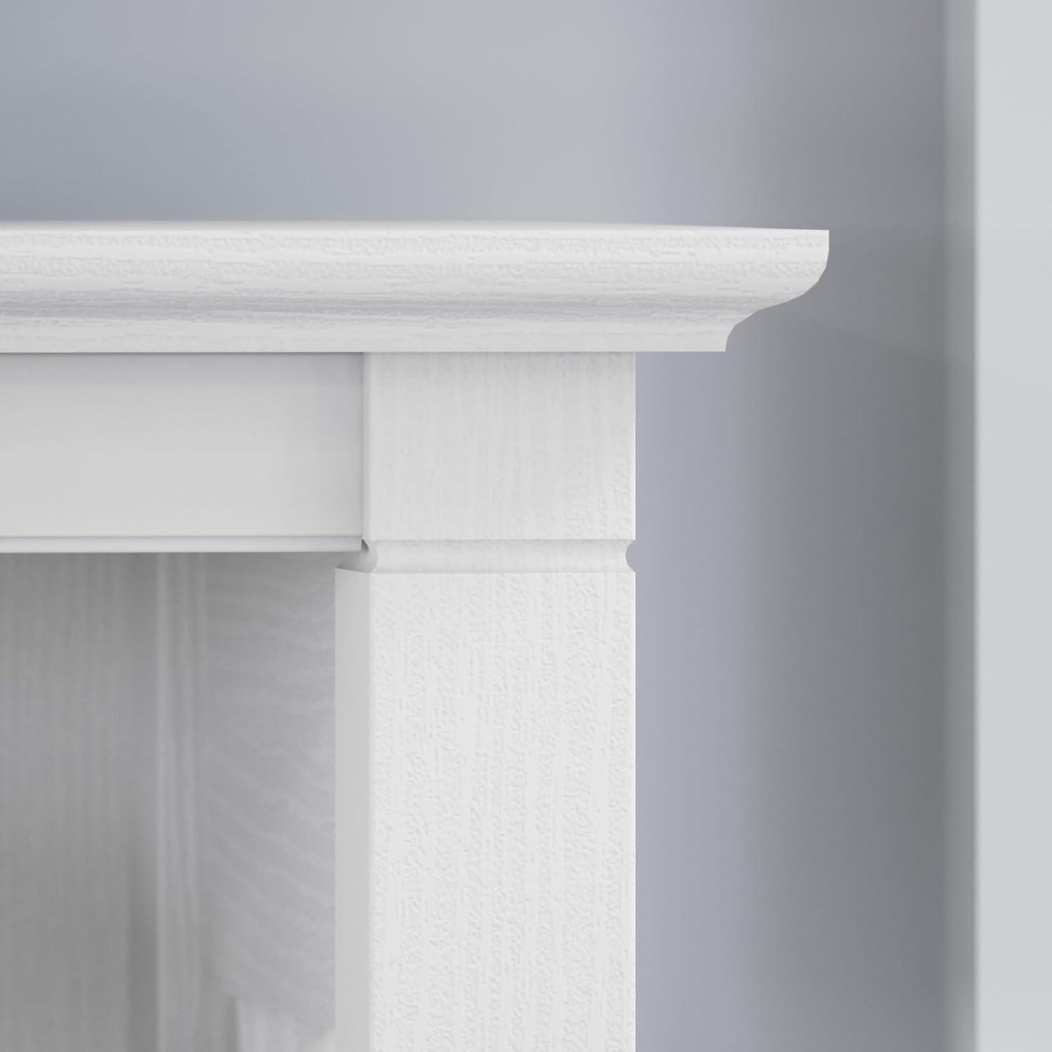 65.98" 5 Shelf Key West Bookshelf Pure White Oak - Bush Furniture: Wall Attachment, MDF Laminate