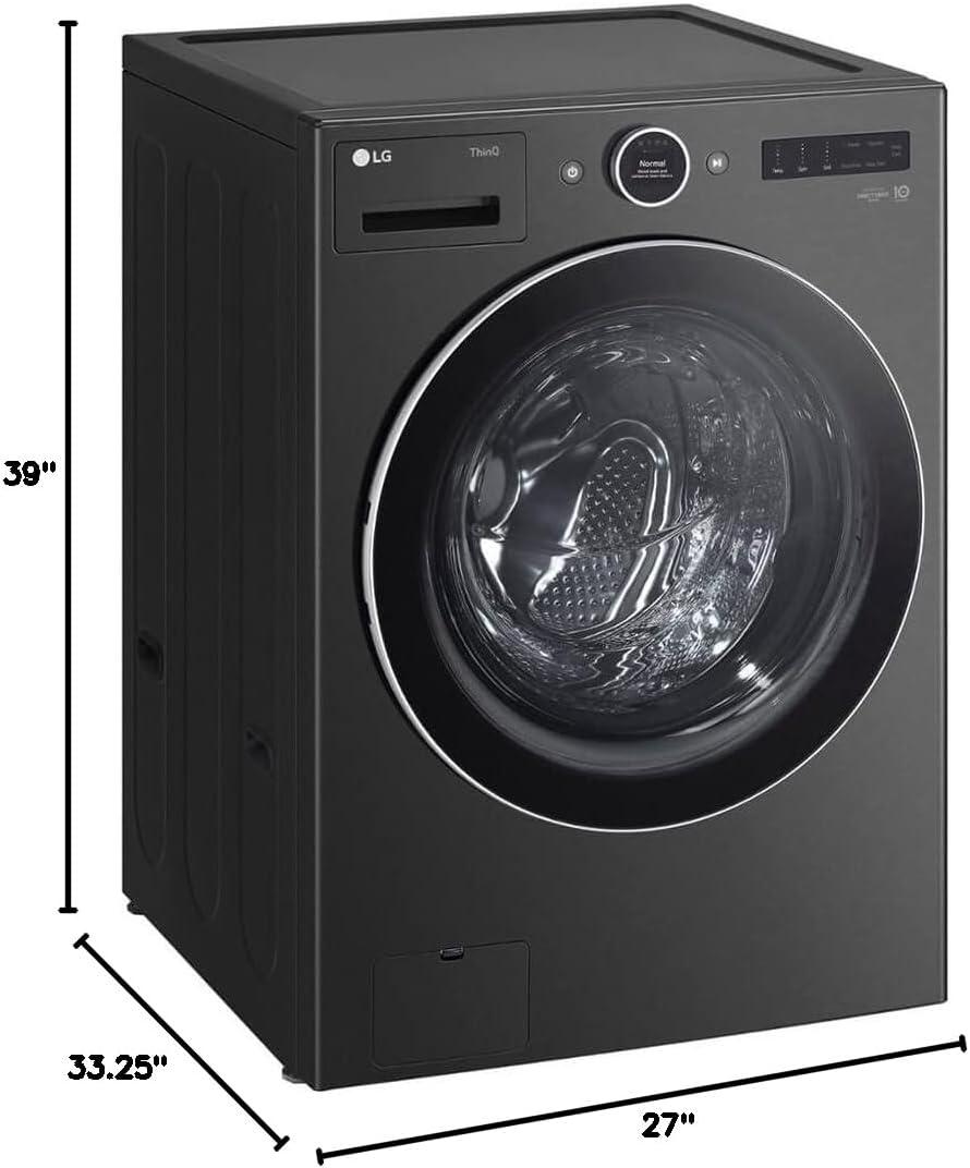 LG 5.0 cu. ft. Mega Capacity Smart Front Load Washer with AI DD 2.0 Built-In Intelligence & TurboWash 360°