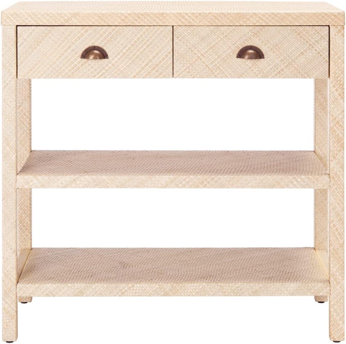 Apis Raffia Console Table - CNS6603A - Beige - Safavieh