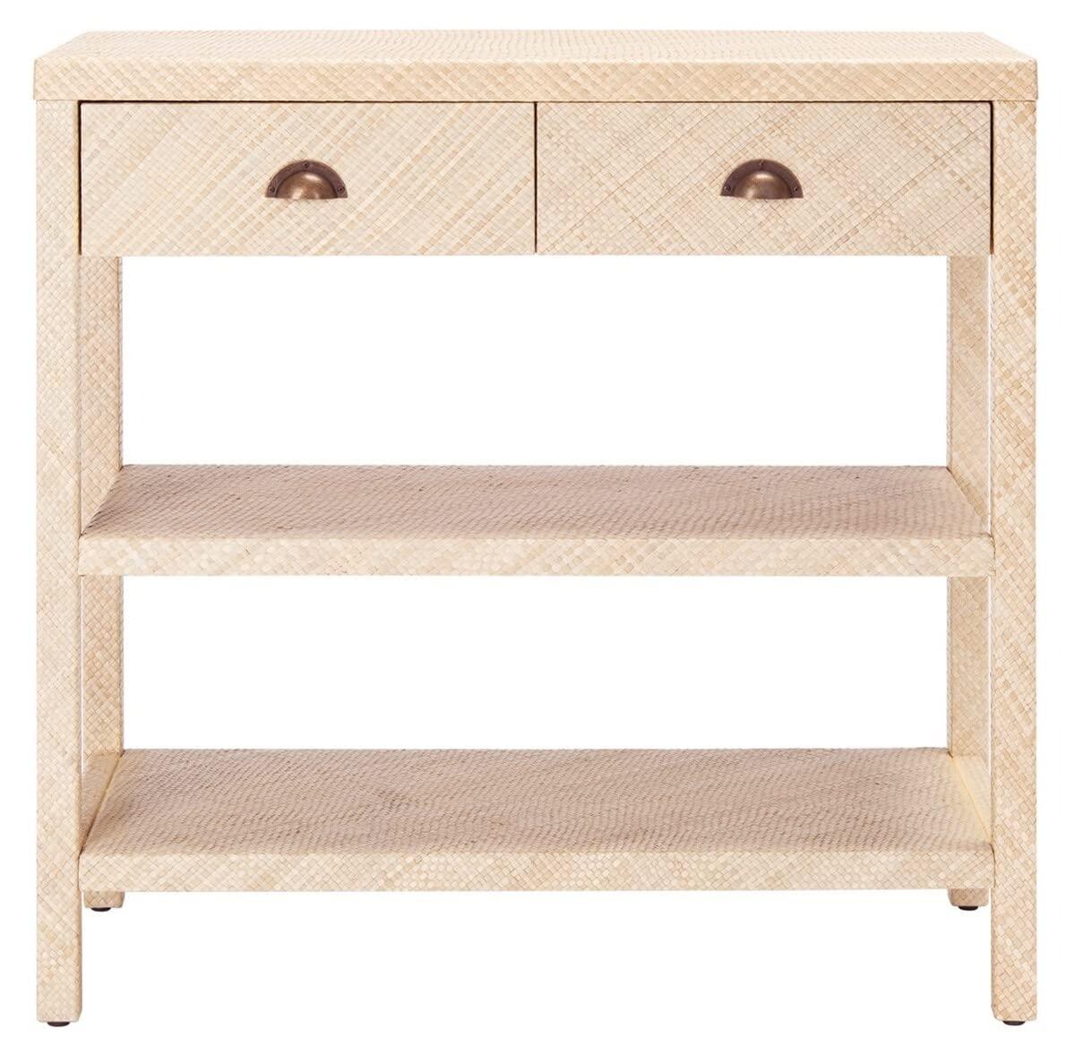 Apis Raffia Console Table - CNS6603A - Beige - Safavieh