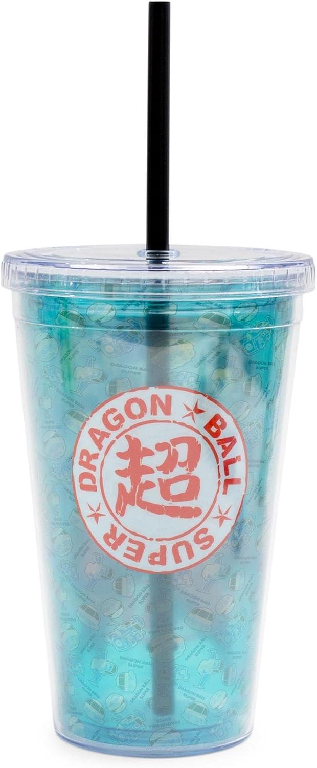 Just Funky Dragon Ball Super Characters 16-Ounce Carnival Cup With Lid and Straw