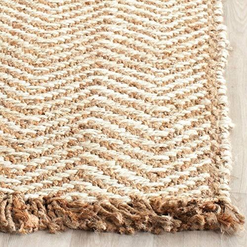 Natural Fiber NF458 Hand Woven Indoor Accent Rug - Bleach/Natural - 3'x5' - Safavieh.