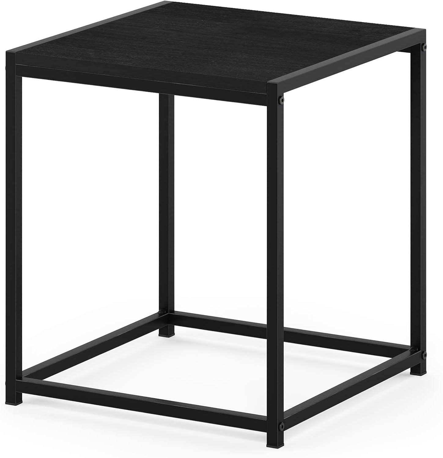 Moderno Square Americano Wood & Metal End Table