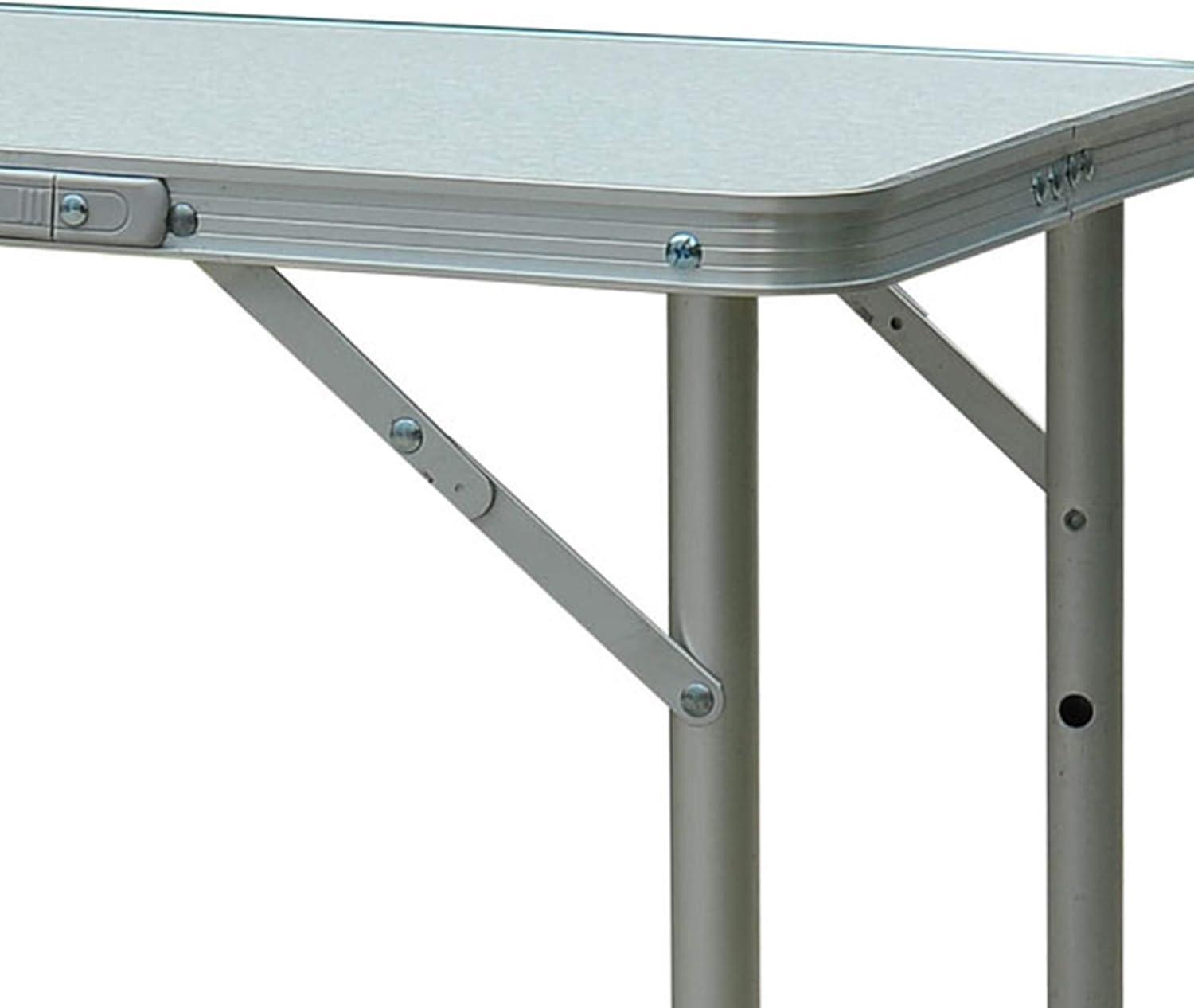 Outsunny Aluminum Lightweight Portable Folding Easy Clean Camping Table With Carrying Handle