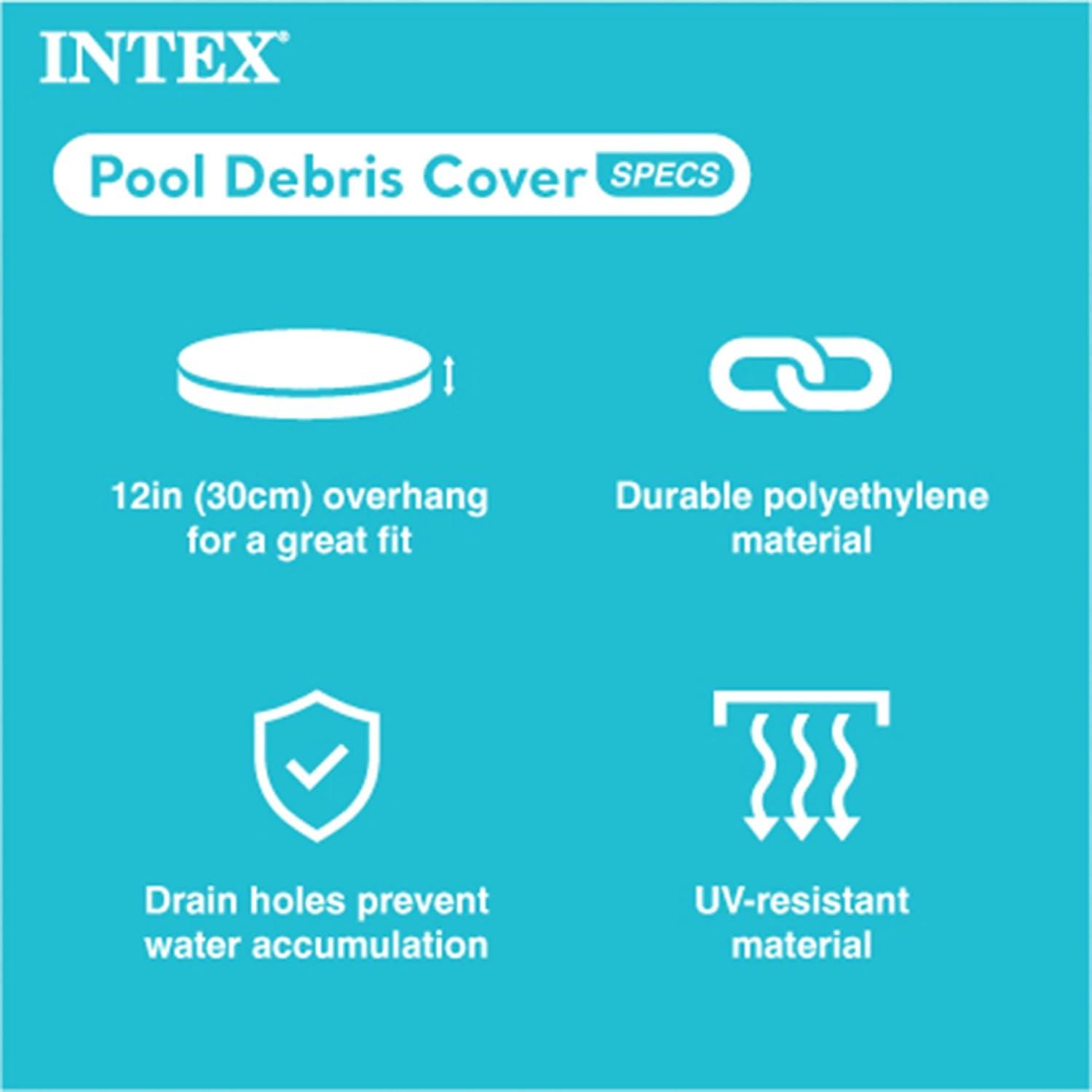 Intex 15' x 33" Easy Set Above Ground Swimming Pool, Filter Pump & Cover Tarp