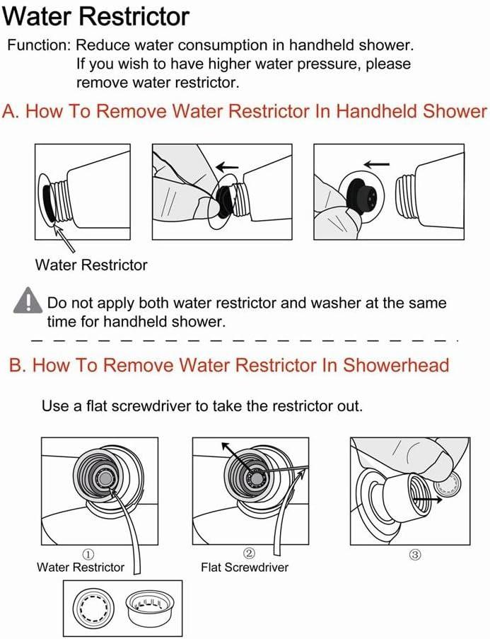 5-Inch Chrome Dual Shower Head with Handheld Spray and Brass Connector