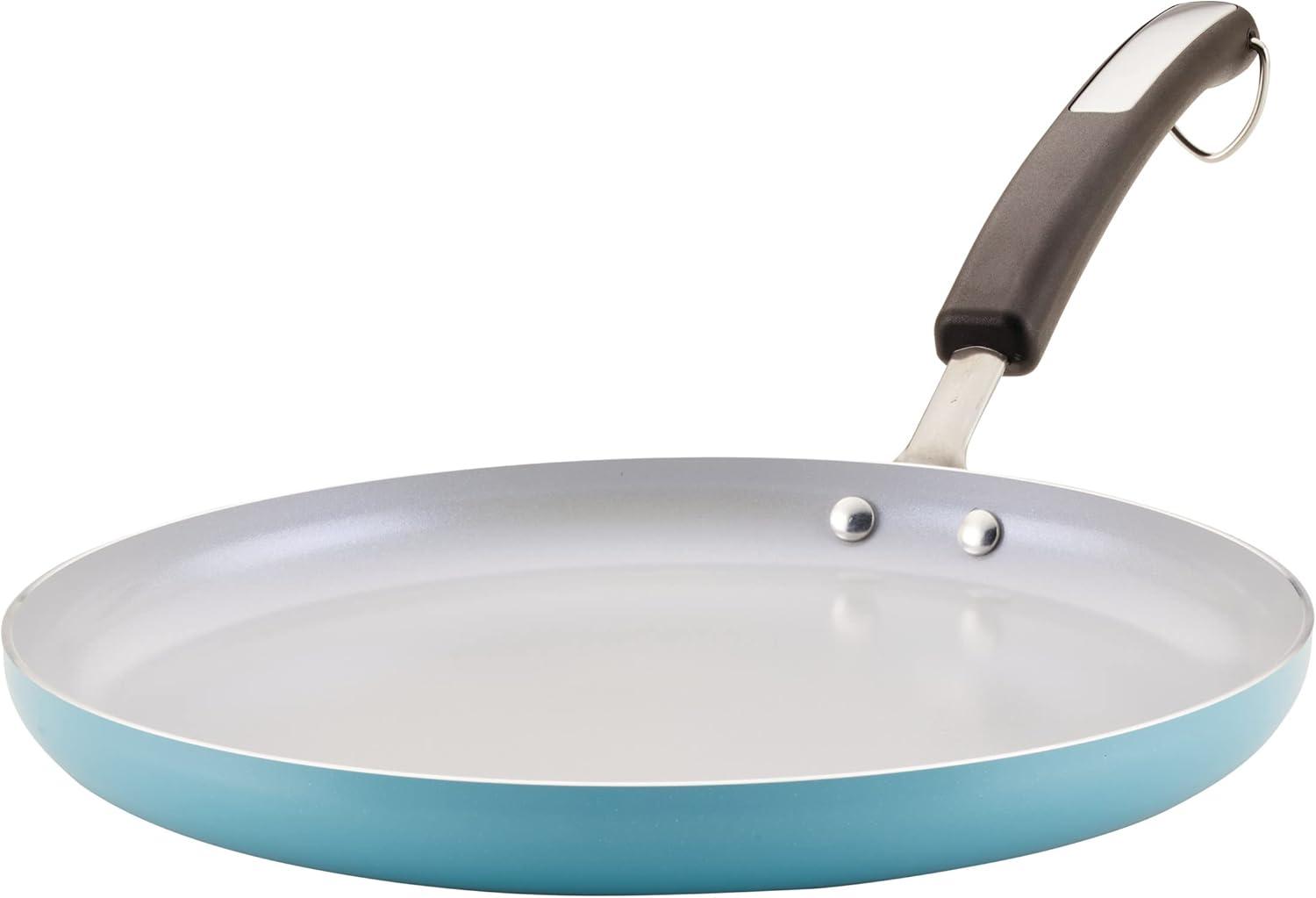 Aqua 11.25" Ceramic Nonstick Griddle with Stay-Cool Handle