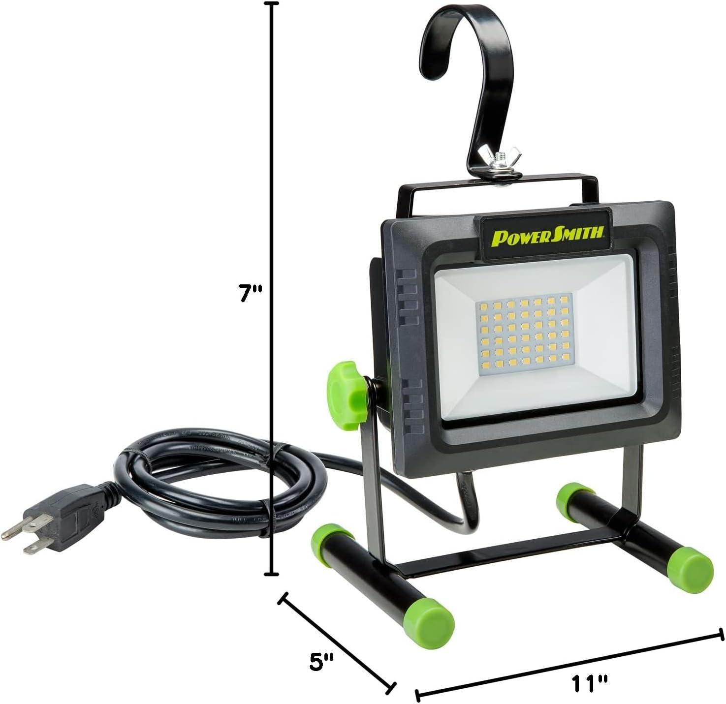 PowerSmith PowerSmith 4000 Lumen Portable LED Work Light with All Metal Stand and Sealed Switch for All Weather