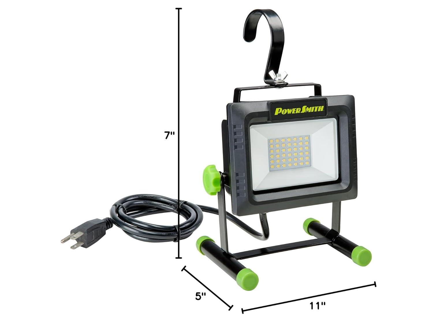 PowerSmith PowerSmith 4000 Lumen Portable LED Work Light with All Metal Stand and Sealed Switch for All Weather