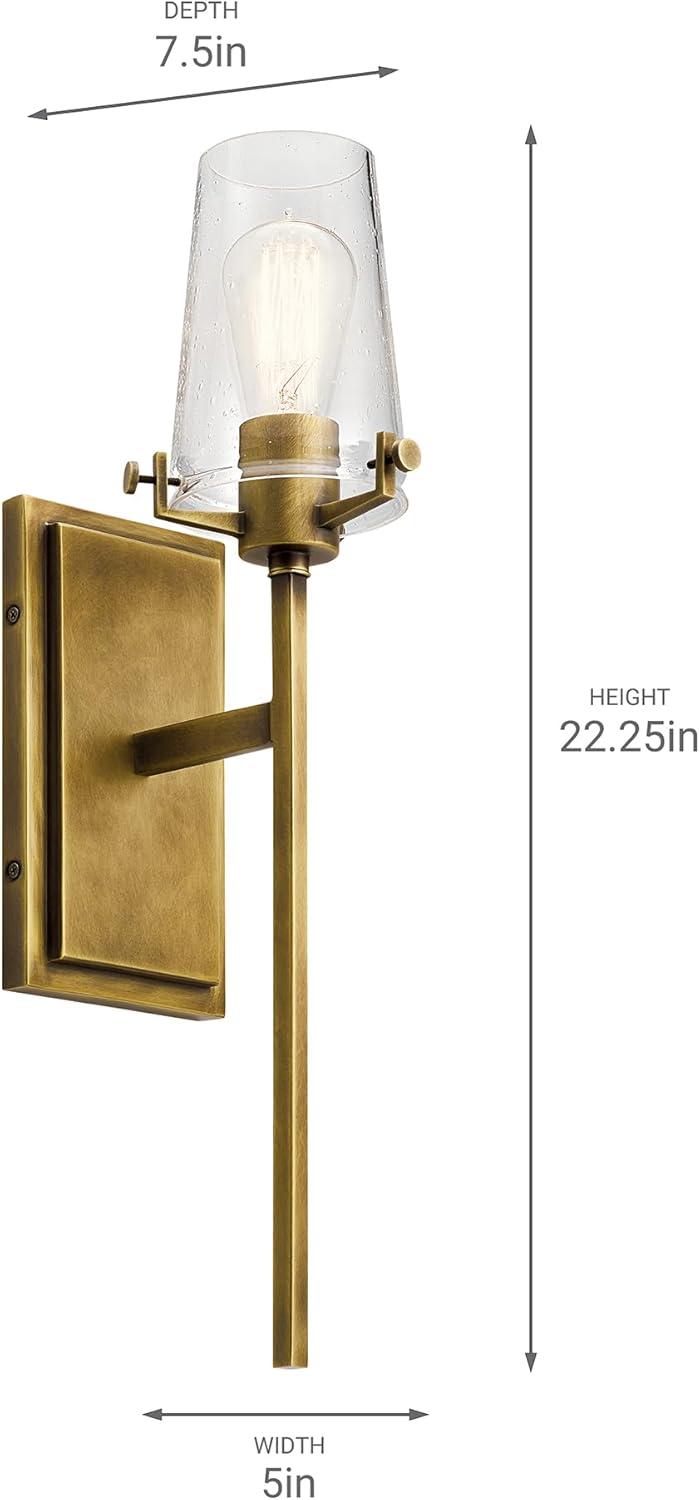 Kichler Lighting Alton 1 - Light Sconce in  Natural Brass