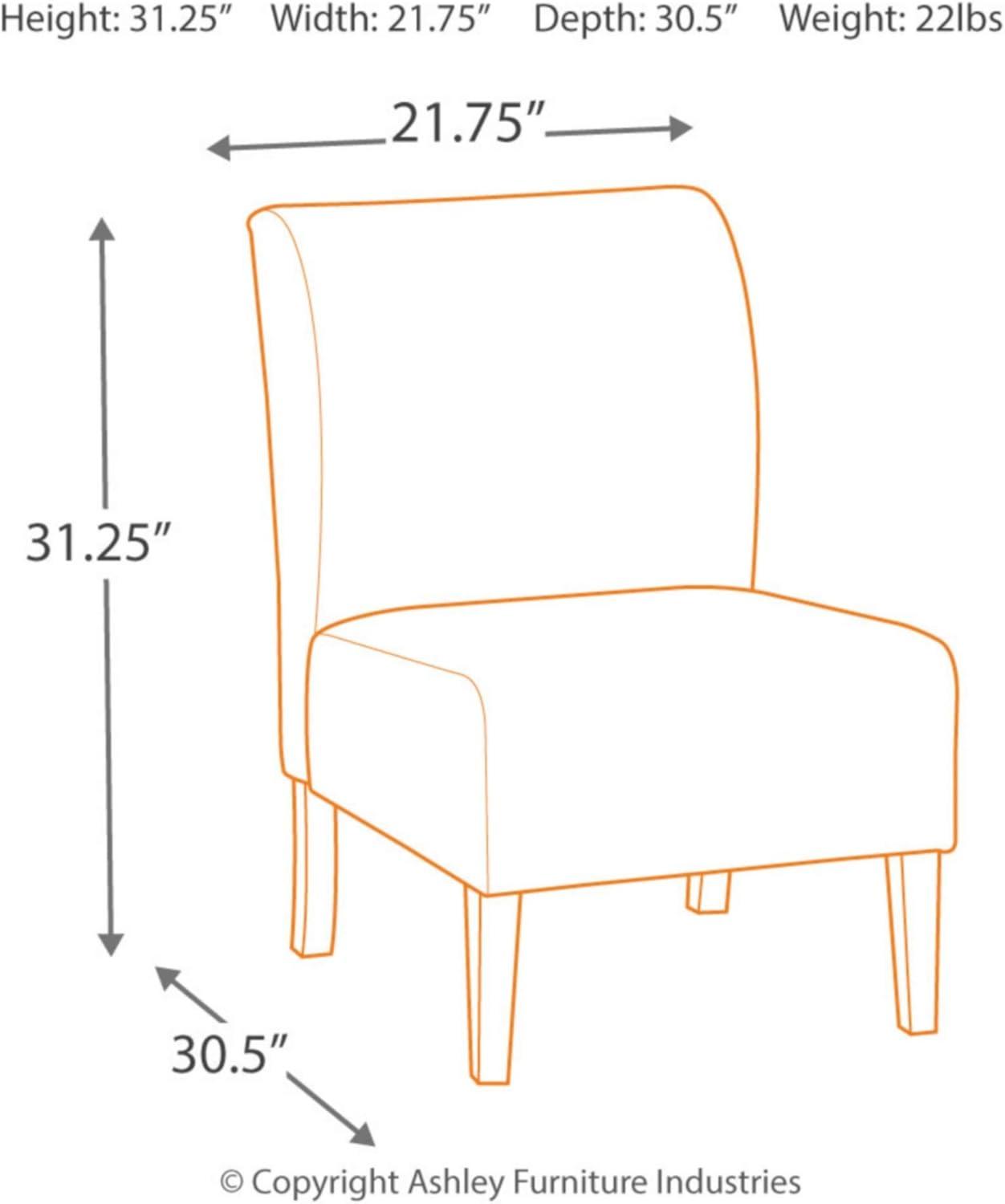 Signature Design by Ashley Casual Triptis Accent Chair  Gray/Tan