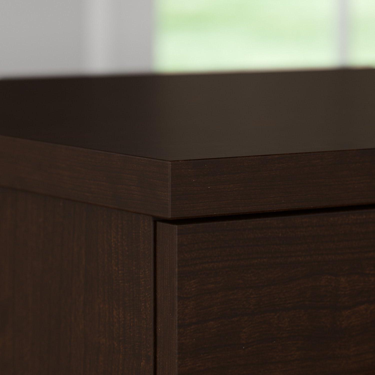 UrbanPro Transitional 72W Office Desk with Drawers in Mocha Cherry