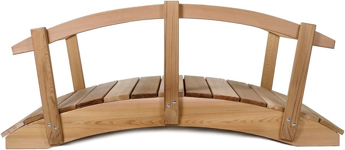 All Things Cedar Garden Bridge with Side Rails