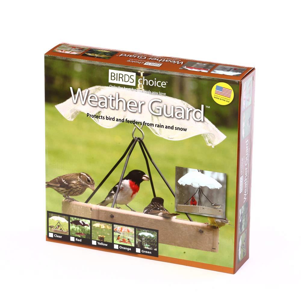 Birds Choice Birds Choice 13" Acrylic Bird Feeder Weatherguard, Yellow