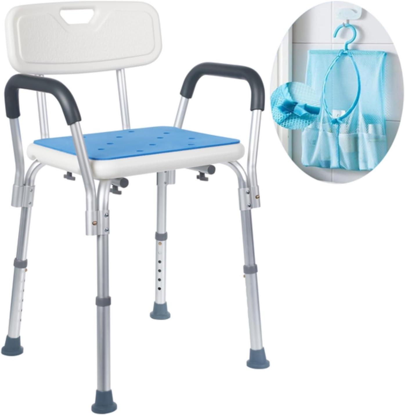 Medokare Premium Shower Chair for Inside Shower - Medical Grade - Adjustable Support Bench