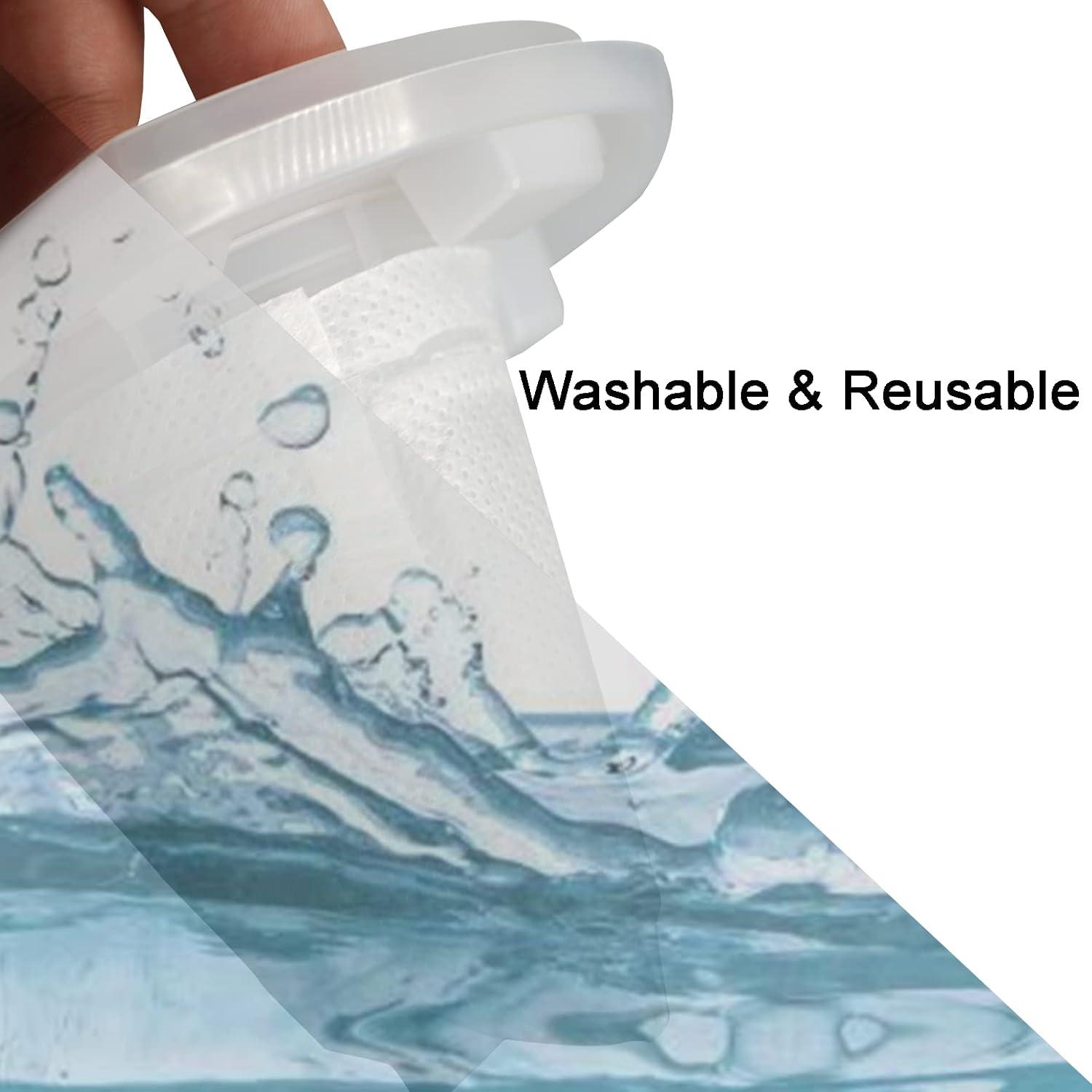 6 Pack Replacement Filter Compatible with Black & Decker Hand Vacuum Cordless Vacuum VF110 CHV1410L, CHV1410, CHV9610, CHV1210, CHV1410B, CHV1510, BDH2000L