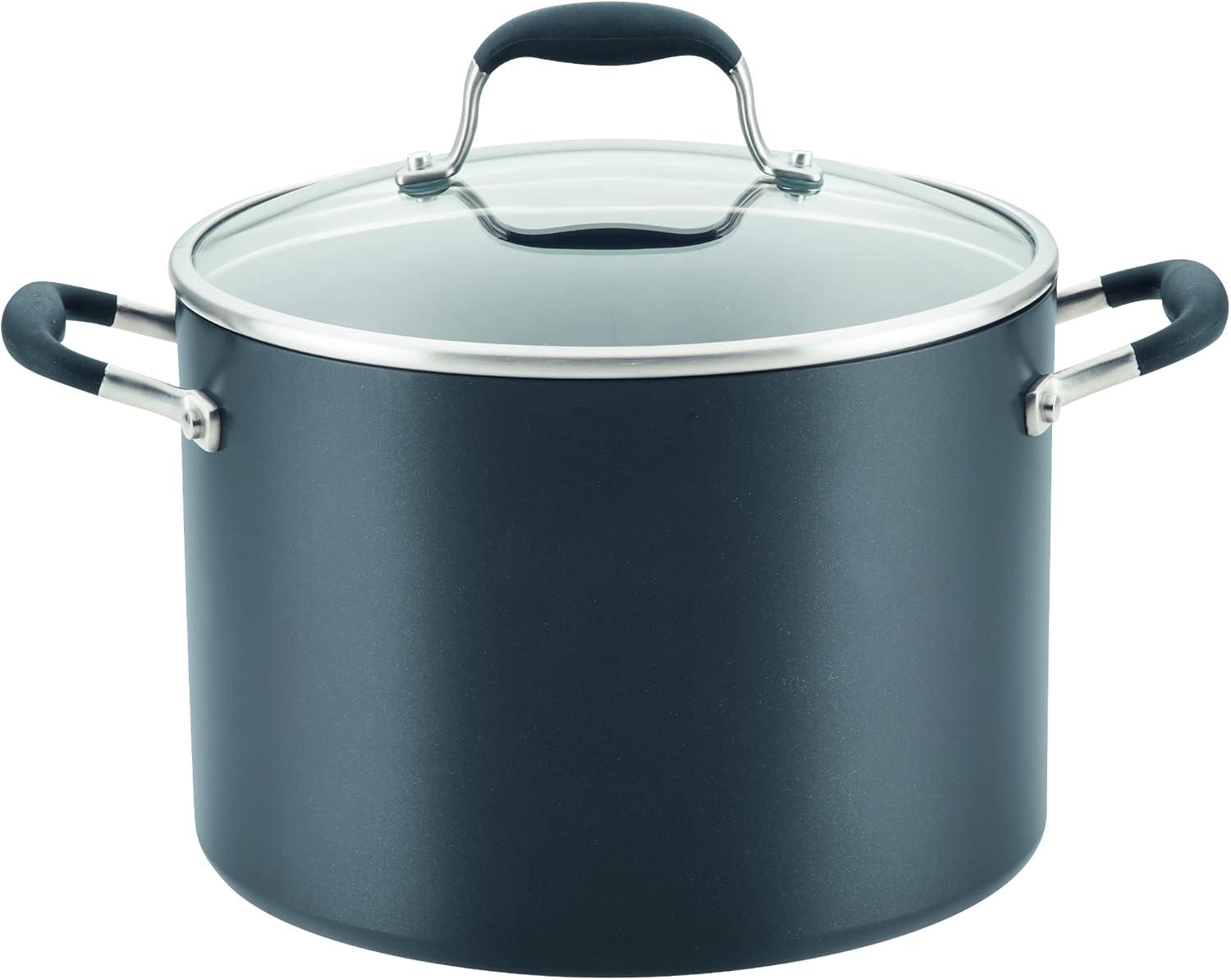 Anolon Anolon Advanced Home Hard Anodized Nonstick Stockpot With Lid, 10 Quart