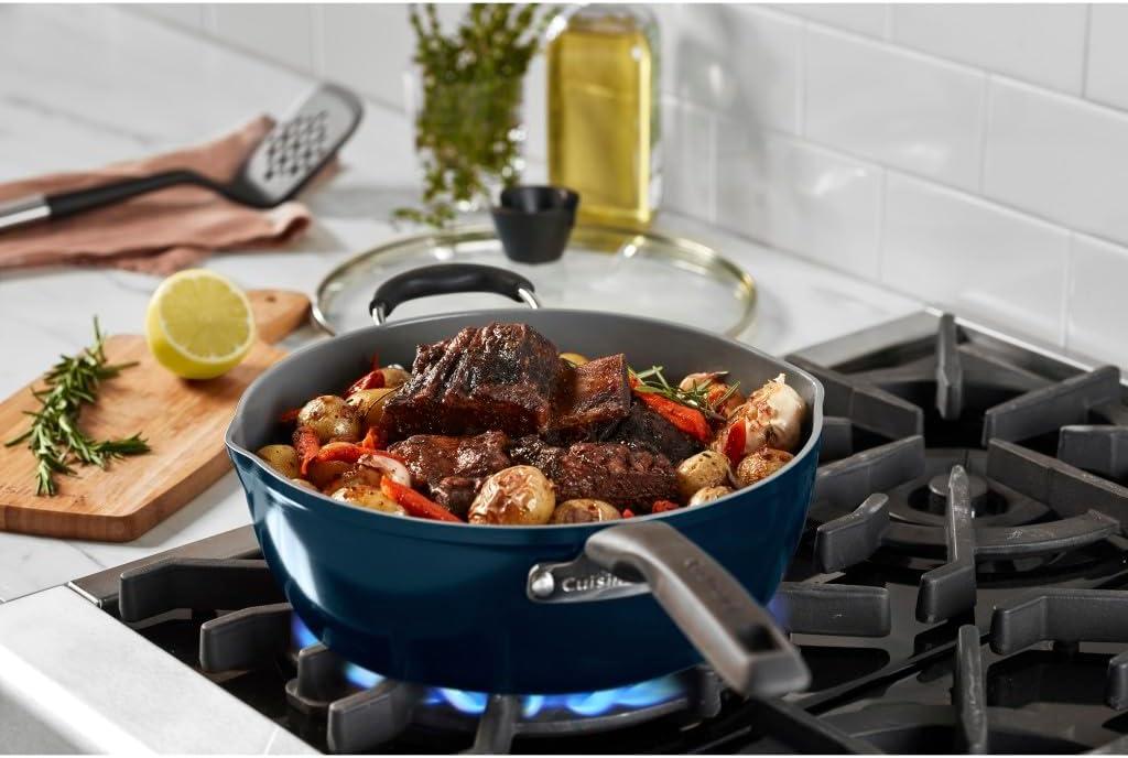 Cuisinart Cuisinart Preferred Pan 4 Piece Set (4.5 Qt. Multi-Purpose Pan with Cover, Steamer, Slotted Turner)