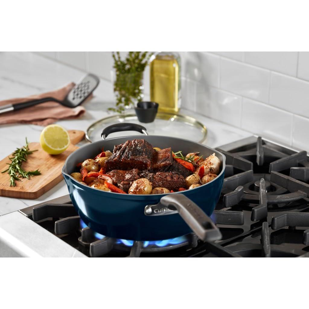 Cuisinart Cuisinart Preferred Pan 4 Piece Set (4.5 Qt. Multi-Purpose Pan with Cover, Steamer, Slotted Turner)