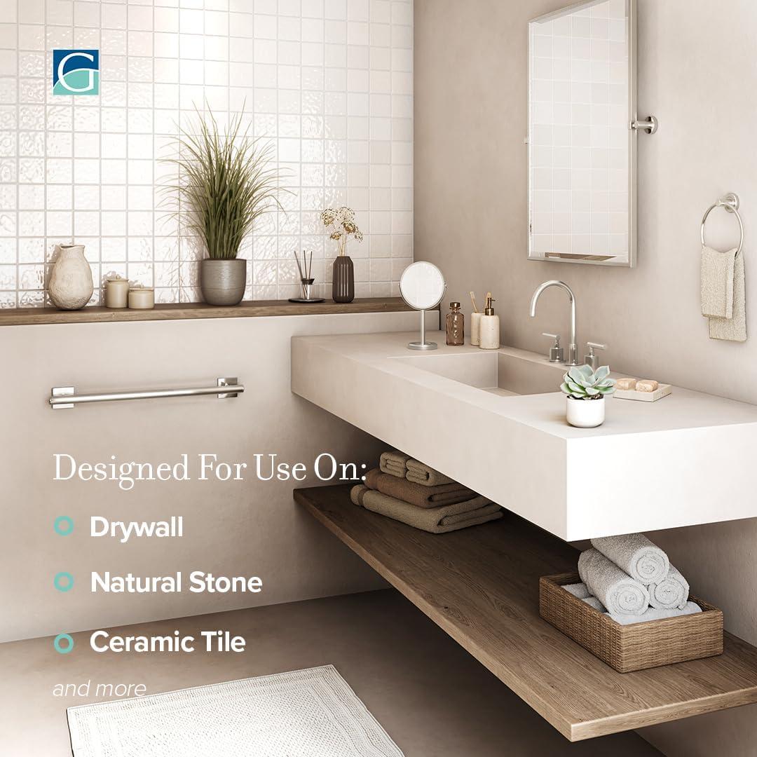 Elevate Wall Mount Stainless Steel Grab Bar, ADA Compliant Safety Bar