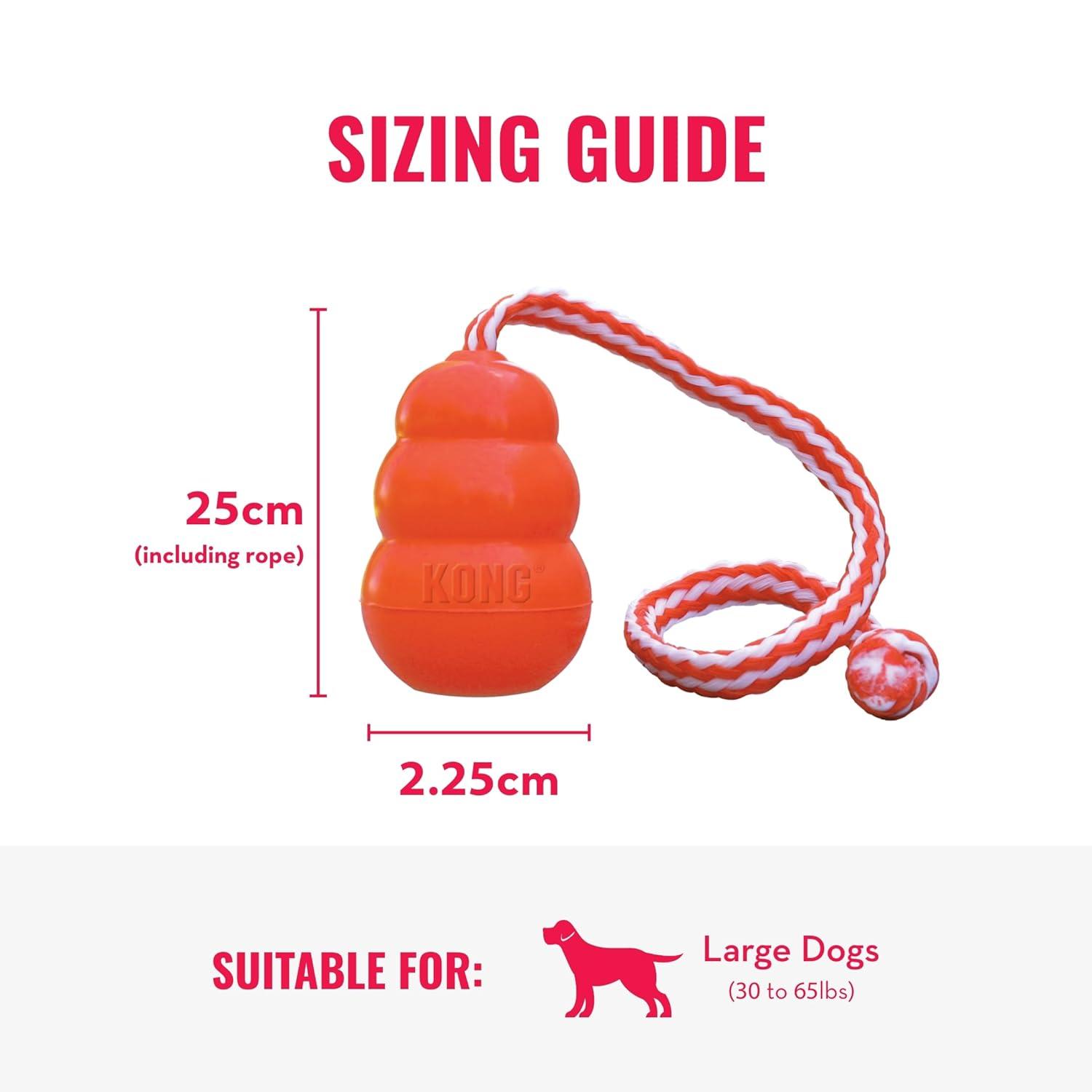 KONG Aqua Retrieval Floating Dog Toy, Orange, Large
