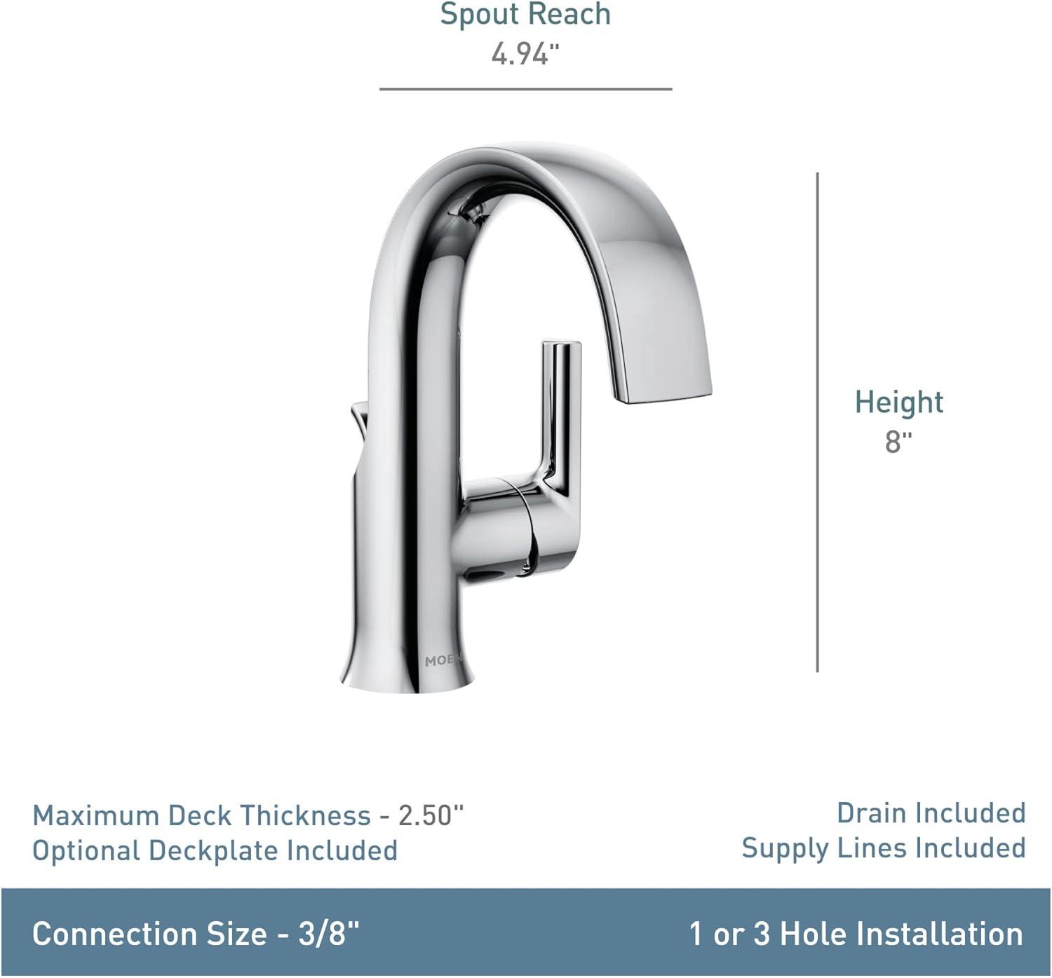 Doux Single Hole Bathroom Faucet with Drain Assembly