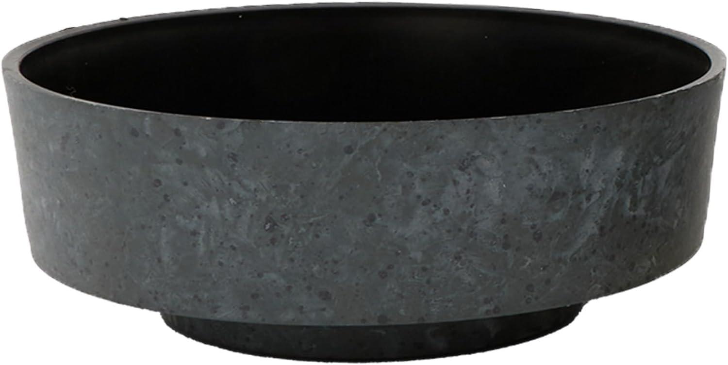 The HC Companies 8 Inch Capri Bowl Indoor Succulent Planter Pot, Grey