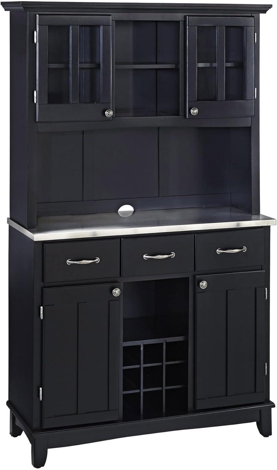 Stainless Top and Hutch Sideboard Buffet Servers- Home Styles